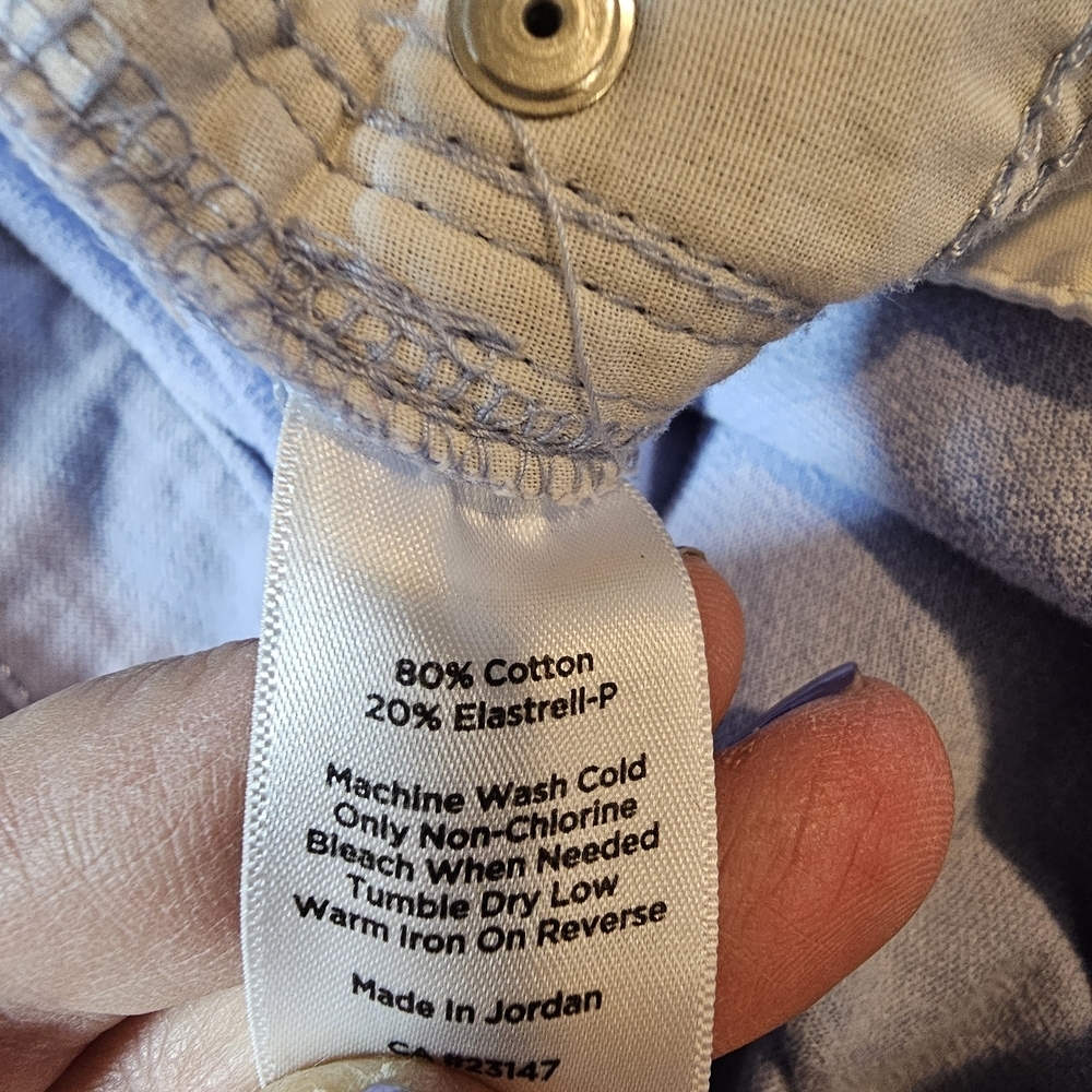 Talbots Baby Blue Velvet Pants Size 22 - Picture 3 of 6